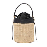 【正規品】 ヴィオラドーロ かごバッグ レディース VIOLAd'ORO トートバッグ ハンドバッグ 軽量 小さめ ブランド 女性 おしゃれ 本革 レザー バケツ型 内布付き MIRO アバカ製 レザーコンビ バケットバッグ V-8891