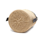 【正規品】 ヴィオラドーロ かごバッグ レディース VIOLAd'ORO トートバッグ ハンドバッグ 軽量 小さめ ブランド 女性 おしゃれ 本革 レザー バケツ型 内布付き MIRO アバカ製 レザーコンビ バケットバッグ V-8891