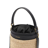 【正規品】 ヴィオラドーロ かごバッグ レディース VIOLAd'ORO トートバッグ ハンドバッグ 軽量 小さめ ブランド 女性 おしゃれ 本革 レザー バケツ型 内布付き MIRO アバカ製 レザーコンビ バケットバッグ V-8891