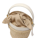 【正規品】 ヴィオラドーロ かごバッグ レディース VIOLAd'ORO トートバッグ ハンドバッグ 軽量 小さめ ブランド 女性 おしゃれ 本革 レザー バケツ型 内布付き MIRO アバカ製 レザーコンビ バケットバッグ V-8891