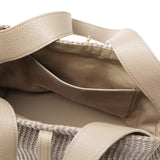 【正規品】 ヴィオラドーロ トートバッグ レディース VIOLAd'ORO トート かごバッグ 軽量 ブランド 女性 おしゃれ 肩掛け 本革 レザー かわいい B5 SANDRO イタリアンラフィアシート Lサイズ V-8908