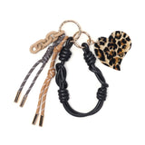 【正規品】 ヴィオラドーロ キーホルダー バッグチャーム おしゃれ ブランド VIOLAd'ORO ヴィオラ ドーロ レディース レザー チェーン カラビナ BIANCA ビアンカ アクリルxコード バッグチャーム V-5078