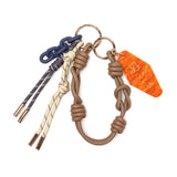 【正規品】 ヴィオラドーロ キーホルダー バッグチャーム おしゃれ ブランド VIOLAd'ORO ヴィオラ ドーロ レディース レザー チェーン カラビナ BIANCA ビアンカ アクリルxコード バッグチャーム V-5078