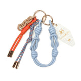【正規品】 ヴィオラドーロ キーホルダー バッグチャーム おしゃれ ブランド VIOLAd'ORO ヴィオラ ドーロ レディース レザー チェーン カラビナ BIANCA ビアンカ アクリルxコード バッグチャーム V-5078