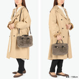 【正規品】 ヴィオラドーロ トートバッグ レディース ふわふわ バッグ VIOLAd'ORO ブランド 大人 女性 おしゃれ 2WAY ショルダー ハンドル 軽量 小さめ A5 ELMO レッキスラビット調エコファー 2WAYトート V-8763