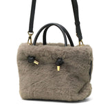 【正規品】 ヴィオラドーロ トートバッグ レディース ふわふわ バッグ VIOLAd'ORO ブランド 大人 女性 おしゃれ 2WAY ショルダー ハンドル 軽量 小さめ A5 ELMO レッキスラビット調エコファー 2WAYトート V-8763