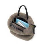 【正規品】 ヴィオラドーロ トートバッグ レディース ふわふわ バッグ VIOLAd'ORO ブランド 大人 女性 おしゃれ 2WAY ショルダー ハンドル 軽量 小さめ A5 ELMO レッキスラビット調エコファー 2WAYトート V-8763