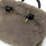 【正規品】 ヴィオラドーロ トートバッグ レディース ふわふわ バッグ VIOLAd'ORO ブランド 大人 女性 おしゃれ 2WAY ショルダー ハンドル 軽量 小さめ A5 ELMO レッキスラビット調エコファー 2WAYトート V-8763