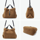 【正規品】 ヴィオラドーロ トートバッグ レディース ふわふわ もこもこ バッグ VIOLAd'ORO ブランド 大人 女性 おしゃれ 2WAY ショルダー ハンドル 軽量 軽い 小さめ B5 ELMO エコムートン 2WAYトート V-8773