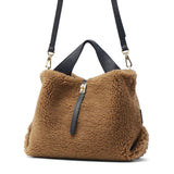 【正規品】 ヴィオラドーロ トートバッグ レディース ふわふわ もこもこ バッグ VIOLAd'ORO ブランド 大人 女性 おしゃれ 2WAY ショルダー ハンドル 軽量 軽い 小さめ B5 ELMO エコムートン 2WAYトート V-8773