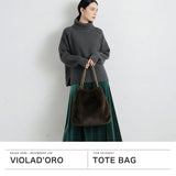 【正規品】 ヴィオラドーロ トートバッグ レディース ふわふわ バッグ 大きめ VIOLAd'ORO ブランド 大人 女性 おしゃれ トート ハンドル 大容量 A4 ELMO レッキスラビット調エコファー チェーントート V-8924