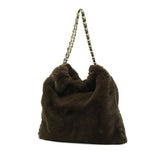 【正規品】 ヴィオラドーロ トートバッグ レディース ふわふわ バッグ 大きめ VIOLAd'ORO ブランド 大人 女性 おしゃれ トート ハンドル 大容量 A4 ELMO レッキスラビット調エコファー チェーントート V-8924