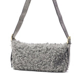 【正規品】 ヴィオラドーロ ショルダーバッグ レディース VIOLAd'ORO ファー ムートン バッグ 斜めがけ 大人 上品 小さめ 軽量 ファーショルダーバッグ 秋 冬 ELMO カルガンムートンエコファー ワンショルダーバッグ V-8937