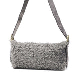 【正規品】 ヴィオラドーロ ショルダーバッグ レディース VIOLAd'ORO ファー ムートン バッグ 斜めがけ 大人 上品 小さめ 軽量 ファーショルダーバッグ 秋 冬 ELMO カルガンムートンエコファー ワンショルダーバッグ V-8937