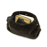 【正規品】 ヴィオラドーロ トートバッグ レディース 小さめ VIOLAd'ORO ファー バッグ 軽量 肩掛け ファートートバッグ トート 秋 冬 横型 スエード ELMO レッキスラビットエコファーワンショルダーバッグ V-8964