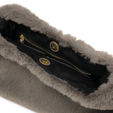 【正規品】 ヴィオラドーロ トートバッグ レディース 小さめ VIOLAd'ORO ファー バッグ 軽量 肩掛け ファートートバッグ トート 秋 冬 横型 スエード ELMO レッキスラビットエコファーワンショルダーバッグ V-8964