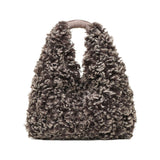 【正規品】 ヴィオラドーロ ハンドバッグ レディース 小さめ VIOLAd'ORO ファー バッグ トート A5 ブランド かわいい 秋 冬 秋冬 もこもこ おしゃれ ハンドバッグ 女性 ELMO チキャンラムエコファー ホーボーバッグ V-8976