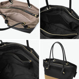 【正規品】 ヴィオラドーロ トートバッグ レディース VIOLAd'ORO Mサイズ 軽い 軽量 ブランド かわいい 通勤 レザーコンビ ナイロン 日本製 B5 BIANCA ノットハンドル バイカラーナイロントート M V-2250