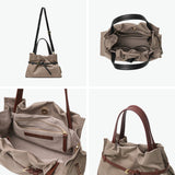 【正規品】 ヴィオラドーロ トートバッグ レディース VIOLAd'ORO 斜め掛け 軽い 軽量 ブランド かわいい 小さめ レザーコンビ ショルダー 日本製 2WAY A5 BIANCA ナイロンドロストトートバッグ M V-2293