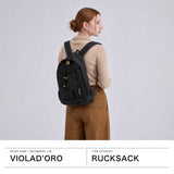【正規品】 ヴィオラドーロ リュック レディース リュックサック 小さめ VIOLAd'ORO バッグ バックパック デイパック ナイロン 軽量 軽い 通勤 通学 B5 シンプル 上品 大人 女性 おしゃれ 日本製 GINO ドロストコード V-2298