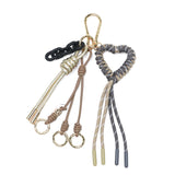 【正規品】 ヴィオラドーロ キーホルダー ブランド 大人 おしゃれ アクセサリー VIOLAd'ORO バッグ チャーム カラビナ レザー 革 かわいい パーツ レディース BIANCA パラコードハート バッグチャーム V-5082