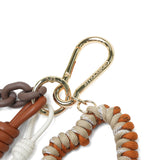 【正規品】 ヴィオラドーロ キーホルダー ブランド 大人 おしゃれ アクセサリー VIOLAd'ORO バッグ チャーム カラビナ レザー 革 かわいい パーツ レディース BIANCA パラコードハート バッグチャーム V-5082