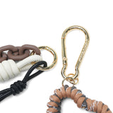 【正規品】 ヴィオラドーロ キーホルダー ブランド 大人 おしゃれ アクセサリー VIOLAd'ORO バッグ チャーム カラビナ レザー 革 かわいい パーツ レディース BIANCA パラコードハート バッグチャーム V-5082