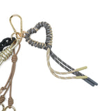 【正規品】 ヴィオラドーロ キーホルダー ブランド 大人 おしゃれ アクセサリー VIOLAd'ORO バッグ チャーム カラビナ レザー 革 かわいい パーツ レディース BIANCA パラコードハート バッグチャーム V-5082