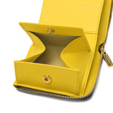 【正規品】 ヴィオラドーロ 二つ折り財布 財布 レディース コンパクト 二つ折り VIOLAd'ORO ブランド シンプル 本革 バイカラー 二つ折 大人 かわいい 薄い L字ファスナー BOX型小銭入れ PORTA V-5063