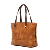 지퍼 A4 비즈니스 대형 가죽 가죽 통근 수직 비즈니스 토트 어깨 검은 브랜드 수확 레이블 남성 Vye-4806을 가진 토트 백 콧수염.