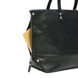 지퍼 A4 비즈니스 대형 가죽 가죽 통근 수직 비즈니스 토트 어깨 검은 브랜드 수확 레이블 남성 Vye-4806을 가진 토트 백 콧수염.