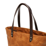 지퍼 A4 비즈니스 대형 가죽 가죽 통근 수직 비즈니스 토트 어깨 검은 브랜드 수확 레이블 남성 Vye-4806을 가진 토트 백 콧수염.