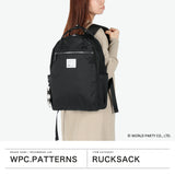Wpc.Patterns リュック レディース 大容量 ダブリュピーシー パターンズ おしゃれ 通勤 通学 軽量 軽い 20L B4 女性 大きめ ポーチ付き 花柄 キャリーオン 2WAY 撥水 はっ水 背負い Petale トートリュック 31068