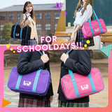 【正規取扱店】 ワールドペガサス スクールバッグ ANGEL BLUEコラボ 高校生 女子 女子高生 レディース WORLD PEGASUS スクバ サブバ カラー カラーバッグ カラバ スクール バッグ ワッペ かわいい A4 19L WPAB001