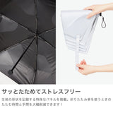 ウォーターフロント 折りたたみ傘 メンズ レディース 晴雨兼用 Waterfront 傘 雨傘 日傘 手動 完全遮光 UVカット 紫外線対策 軽量 シンプル たたみやすい クイックシャットライト UVブロック 折 55cm S355-0886