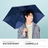 ウォーターフロント 折りたたみ傘 自動開閉 晴雨兼用 軽量 コンパクト ブランド Waterfront メンズ レディース ワンタッチ 折りたたみ UVカット 紫外線対策 親骨55cm クイックシャット自動開閉 55cm U355-0811