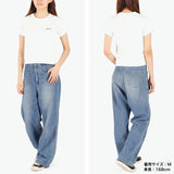 エックスガール Tシャツ レディース X-girl 半袖 綿100% 無地 ロゴ ブランド おしゃれ かわいい カジュアル クルーネック 2枚セット 白 黒 コンパクト トップス カットソー LOGO AND BUTTERFLY 2P S/S BABY TEE 105252011032