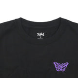 エックスガール Tシャツ レディース X-girl 半袖 綿100% 無地 ロゴ ブランド おしゃれ かわいい カジュアル クルーネック 2枚セット 白 黒 コンパクト トップス カットソー LOGO AND BUTTERFLY 2P S/S BABY TEE 105252011032