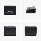 エックスガール 財布 レディース コンパクト X-girl 小さめ ブランド 三つ折り ミニ ミニ財布 かわいい おしゃれ カジュアル 小銭入れ ロゴ 合皮 高校生 中学生 女子 RHINESTONE LABEL MINI WALLET 105252054013