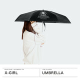 エックスガール 傘 折りたたみ傘 レディース X-girl 折りたたみ 晴雨兼用 日傘 軽量 軽い コンパクト UVカット 遮光率99.9%以上 内側 黒 52cm 遮熱 遮光 コラボ X-girl × HUS ALL WEATHER SMART UMBRELLA 105252054028