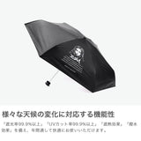 エックスガール 傘 折りたたみ傘 レディース X-girl 折りたたみ 晴雨兼用 日傘 軽量 軽い コンパクト UVカット 遮光率99.9%以上 内側 黒 52cm 遮熱 遮光 コラボ X-girl × HUS ALL WEATHER SMART UMBRELLA 105252054028
