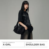 エックスガール ショルダーバッグ レディース かわいい 斜めがけバッグ おしゃれ 大きめ X-girl ショルダー バッグ 斜め掛けバッグ 軽い 軽量 ブランド 女の子 高校生 MULTI POCKET SHOULDER BAG 105253053009