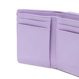 エックスガール 三つ折り財布 レディース かわいい 女子高生 ブランド X-girl 財布 折り財布 ウォレット コンパクト 黒 ブラック 三つ折り 小さめ SILVER GLITTER OVAL LOGO BUCKLE MINI WALLET 105253054008