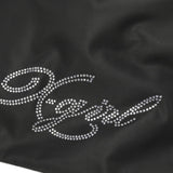 エックスガール ナップサック レディース おしゃれ リュック X-girl かわいい 軽量 ブランド ストリート バッグ 巾着 高校生 女子 大人 ラインストーン ロゴ ブラック A4 RHINESTONE KNAPSACK 105254053008