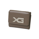 エックスガール 三つ折り財布 レディース 女子高生 かわいい X-girl 財布 ブランド 可愛い コンパクト ミニ 三つ折り 小さめ 小さい 折り財布 ミニ財布 XG EMBLEM BUCKLE FAUX LEATHER MINI WALLET 105254054006