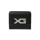 エックスガール 三つ折り財布 レディース 女子高生 かわいい X-girl 財布 ブランド 可愛い コンパクト ミニ 三つ折り 小さめ 小さい 折り財布 ミニ財布 XG EMBLEM BUCKLE FAUX LEATHER MINI WALLET 105254054006