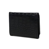 エックスガール 財布 レディース コンパクト ミニ ブランド X-girl 三つ折り 三つ折り財布 かわいい 女子高生 おしゃれ 小さめ ミニ財布 コンパクト財布 クロコ 合皮 MILLS LOGO FAUX CROCO MINI WALLET 105254054018