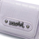 エックスガール 財布 レディース コンパクト ミニ ブランド X-girl 三つ折り 三つ折り財布 かわいい 女子高生 おしゃれ 小さめ ミニ財布 コンパクト財布 クロコ 合皮 MILLS LOGO FAUX CROCO MINI WALLET 105254054018