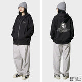 エックスガール パーカー レディース ブランド X-girl ジップパーカー 裏起毛 大きめ おしゃれ かわいい スウェット フーディー ロゴ 秋 冬 RHINESTONE LOGO AND FACE ZIP UP SWEAT HOODIE 105261012017