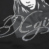 エックスガール パーカー レディース ブランド X-girl ジップパーカー 裏起毛 大きめ おしゃれ かわいい スウェット フーディー ロゴ 秋 冬 RHINESTONE LOGO AND FACE ZIP UP SWEAT HOODIE 105261012017